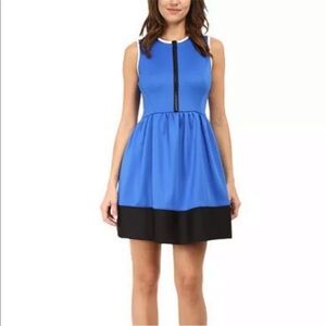 Kate Spade Blue Colorblock Scuba Dress
